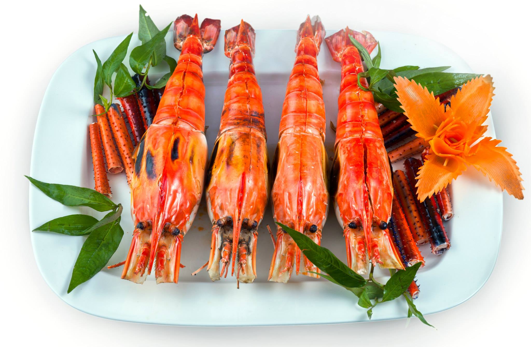 tôm càng nướng mọi